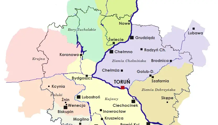 Gdzie leży Ciechocinek? Odkryj jego lokalizację na mapie Polski