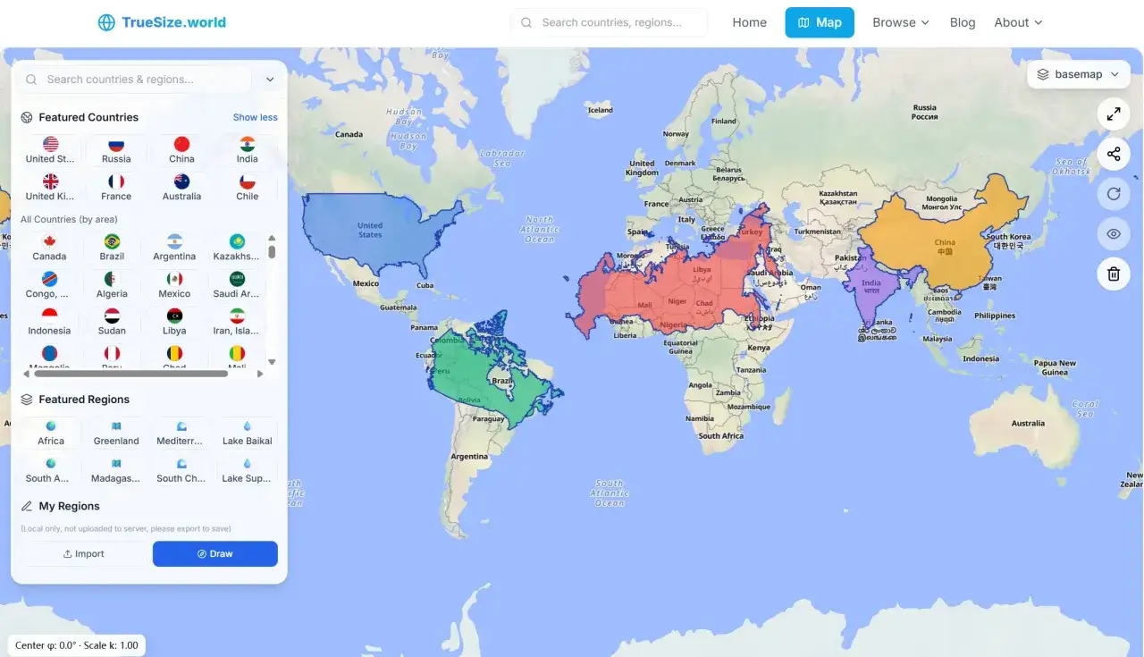 Australia, najmniejszy kontynent na ziemi, jest zaznaczona na mapie.