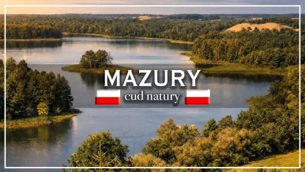 Malowniczy krajobraz Mazur z licznymi jeziorami i lasami. Ile jest jezior na Mazurach? Tysiące!